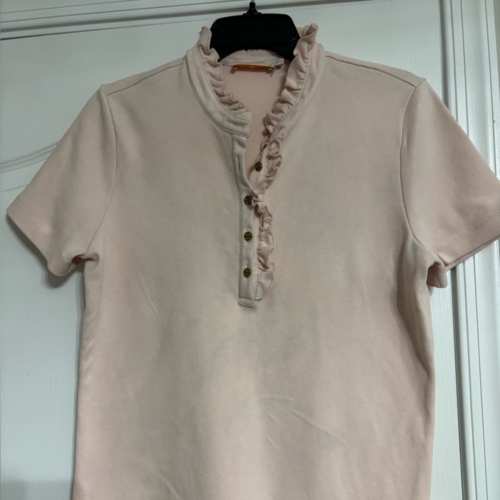 Tory Burch pink Knit Polo Shirt